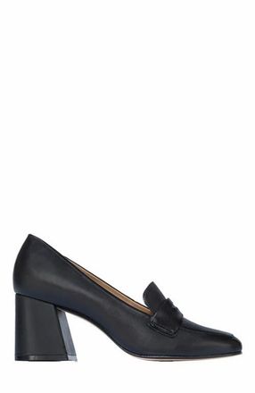 Bernardo Nessa Block Heel Loafer Pump in Black at Nordstrom, Size 11