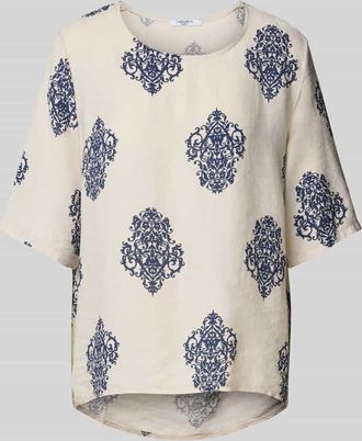 Zabaione T-Shirt mit Rundhalsausschnitt Modell Ka44iraa in Beige, Größe L