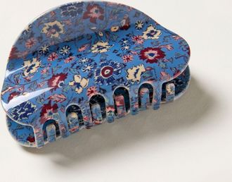Fat Face FatFace Blue Vintage Ditsy Printed Claw Clip