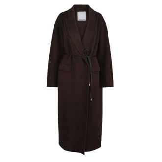 One & Other Jassen, Dames, Bruin, S, Wol, Enola Wool Coat