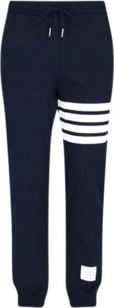 Thom Browne Front Logo Patch Trainingsbroeken - Dames - Sweatpants - Blauw - M - Katoen - Broeken