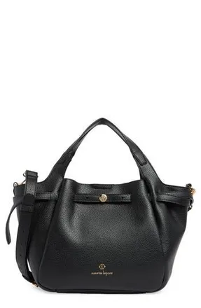 Nanette Lepore Walden Belted Satchel Bag in Black at Nordstrom Rack
