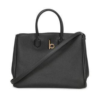 Burberry Rocking Horse Tote Bag - Dames - Handtassen - Zwart - ONE Size - Leer - Tassen