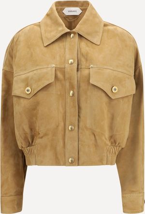 Versace Giacca Blouson in camoscio Woman 40
