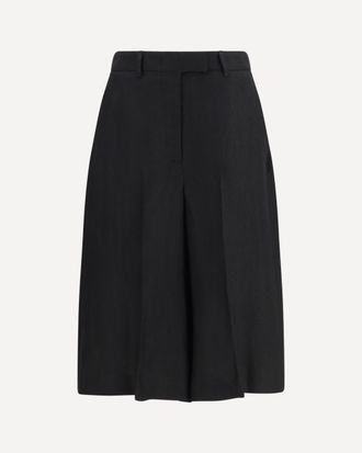 Lardini Straight-Leg Bermuda Shorts in twill with pleats Female 40