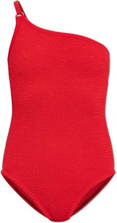 Hunza G Badmode, Dames, Rood, ONE Size, Clara One-piece Zwempak