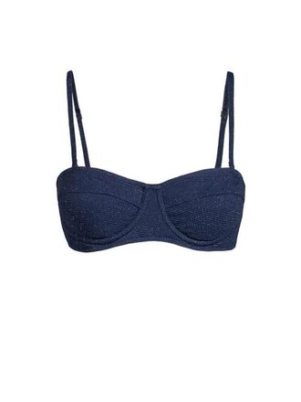 Change of Scenery Nellie Underwire Balconette Bikini Top in Marine Blue Metallic at Nordstrom, Size X-Small