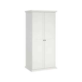 Dmora Armario 2 Puertas Daphne, Muebles De Dormitorio, Vestidor, Armario De Ropa, 96x63 H200 Cm, Blanco - Dmora