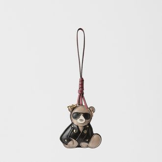 Furla Allegra Charm Toni Nero Nero Nappa Di Pelle Di Vitello Liscia A Blocchi Di Colore Dattero + Pelle Di Vitello Sidney Donna