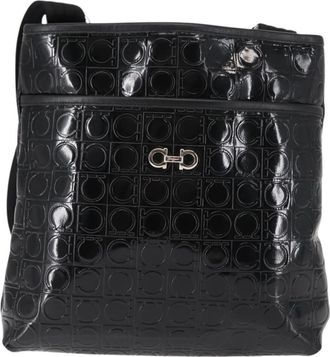 Ferragamo Gancini Shoulder Bag Patent Leather Patent_Leather Shoulder Bag Bag (Pre-Owned)