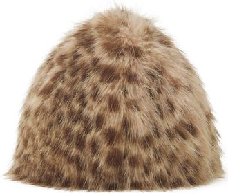 Lanvin Faux Fur Hat in Leopard at Nordstrom