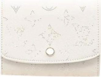 Louis Vuitton Pre-owned Wallets, female, White, Size: ONE SIZE Pre-owned Mahina Bi-fold Wallet