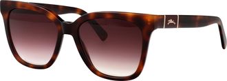 Longchamp Womens Sunglasses Brown Acetate