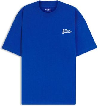 HUGO BOSS Flag-logo T-shirt in cotton jersey