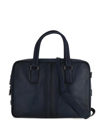 Tod's Portadocumenti strutturato in pelle - Blu