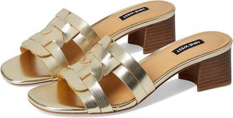 Nine West Gennie Womens Dress Sandals Gold : 5.5 M, Leather