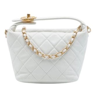 Chanel Pre-owned Chanel Quilted Lambskin Satchel - Pre-owned - Mujer - Blanco - ONE SIZE