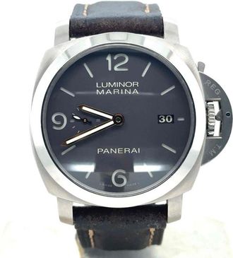 Officine Panerai Pre-owned Panerai Luminor Dark Brown Dial Mens Watch PAM00351