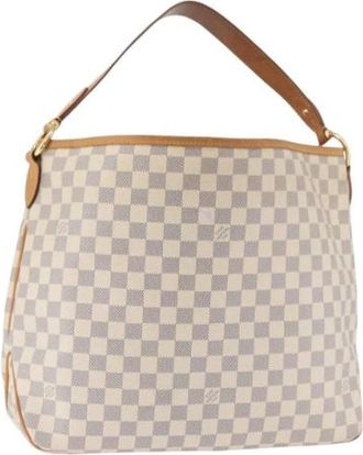 Louis Vuitton Pre-owned Vintage Shoulder Bag - Dames - Vintage Schoudertas - Beige - ONE Size - Leer - Vintage