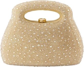 Cult Gaia Tassen, Dames, Geel, ONE Size, Katoen, Mimi Handtas Clutch