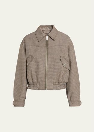 3.1 Phillip Lim Tweed Blouson Bomber Jacket
