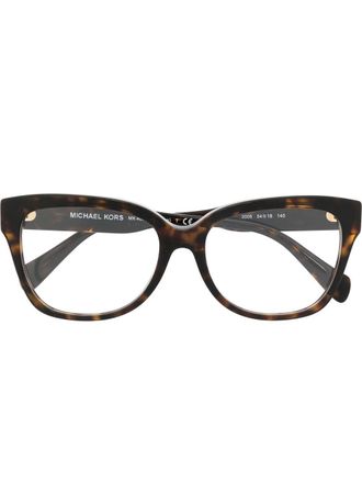 Michael Kors Palawan square-frame glasses - women - Acetate - 54 - Brown