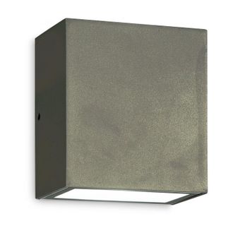 Ideal Lux Applique Da Parete Contemporanea Argo Alluminio Grigio Led 6W 3000K Ip65