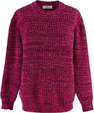 Prada Purple Textured Knit Crewneck Jumper Size S