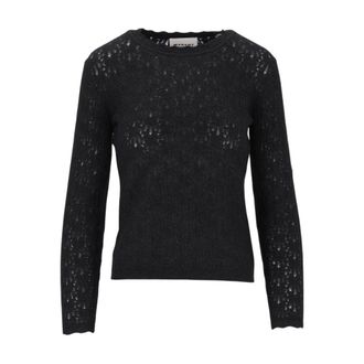 Isabel Marant Obeline Crewneck Sweater - Dames - Truien - Zwart - Maat: 2XS Polyamide