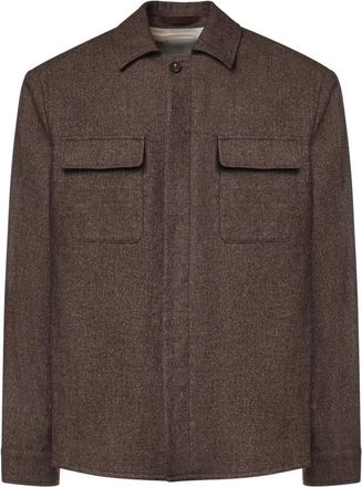 Eleventy Lichtgewicht Jas - Heren - Zomerjassen - Bruin - 2XL - Jassen
