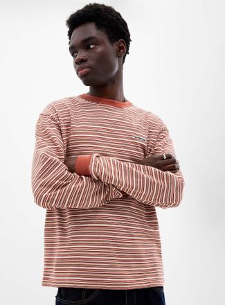 Vans Mens Racing logo striped T-shirt