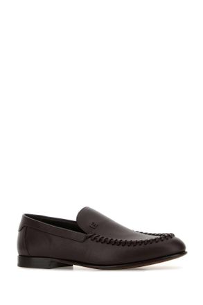 Fendi 7d1894asai F1sul Chocolate Mocassini Loafers