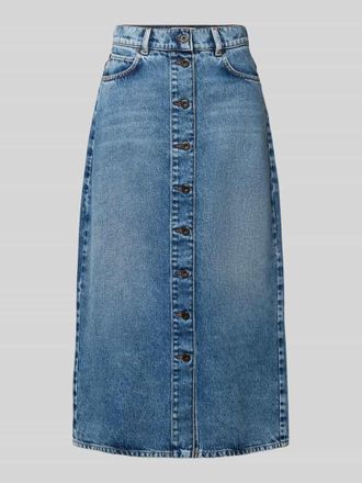 Max Mara Regular Fit Jeansrock aus reiner Baumwolle Modell DASTI in Jeansblau, Gr&ouml;&szlig;e 34