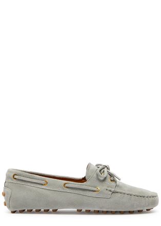 Tod's Gommino Suede Loafers - Grey - 37 (IT37 / UK4)
