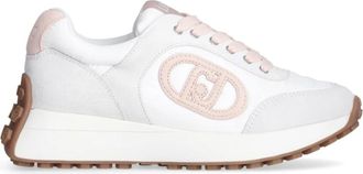Liu Jo Lolo 17 Platform Sneakers Wit Roze - Dames - Sneakers - Wit - 37 EU - Leer - Schoenen