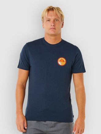 Rip Curl Pacific Rinse Stacked T-Shirt blu