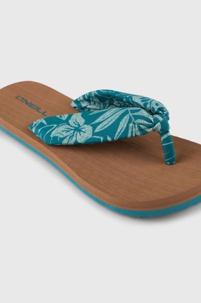O'Neill Zehentrenner ONEILL DITSY SUN SANDALS, Damen, Gr. 40, gr&uuml;n island sky, Synthetik, Schuhe Zehentrenner, sportlicher Stil, leicht profiliertes Laufsohle
