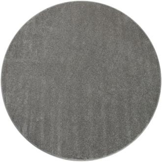 Paco Home Teppich »Porto 890« rund 13 mm Höhe Kurzflor, Uni-Farben, ideal im Wohnzimmer & Schlafzimmer