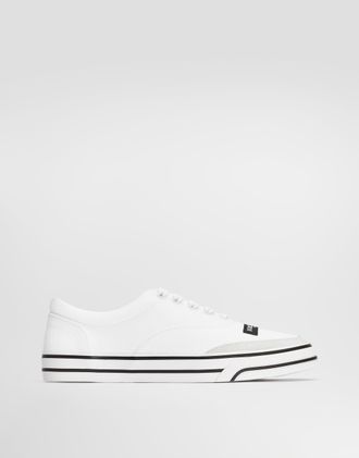 Dolce & Gabbana Dg Sailing Canvas Sneakers - Woman Sneakers Cream 36.5