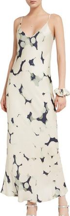 ottod'Ame Printed Viscose Long Dress in Ecru at Nordstrom, Size 44