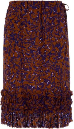 Dries Van Noten Scotts Skirt - Dames - Midirokken - Veelkleurig - S - Rokken