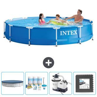 Intex Piscina Con Estructura Redonda - 366x76 Cm - 7-piezas Scb61