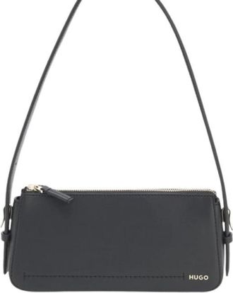 HUGO BOSS Yorih Hobo - Dames - Schoudertassen - Zwart - ONE Size - Polyester - Tassen