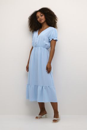 Cream Jurk Feminine blue
