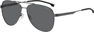 BOSS Boss 1641/S Polarized V81/M9 Mens Sunglasses Silver Size 60