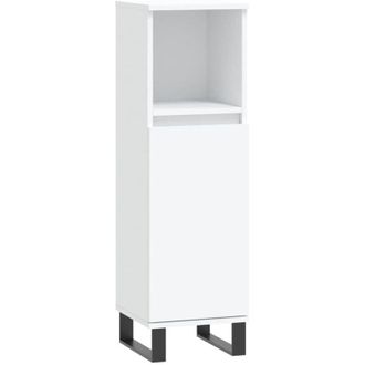vidaXL Bathroom Cabinet White 30x30x100 cm Engineered Wood Vidaxl
