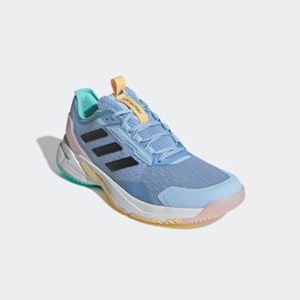 adidas Handballschuh ADIDAS PERFORMANCE CRAZYFLIGHT 6 HALLEN, Damen, Gr. 38,5, blau (glow blau, shadow navy, flash aqua), Synthetik, Textil, Schuhe Handballs