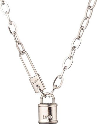 Eyecandy LA Eye Candy La Cz Candace Lock Necklace