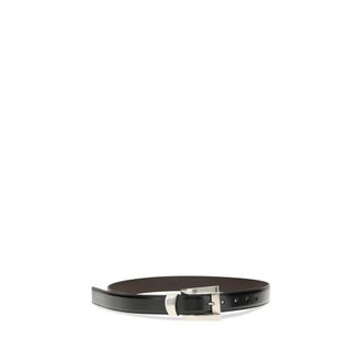 Versace Calf Leather Belt - Black