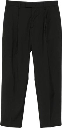 low brand Kim Pliss&eacute; Broek - Heren - Nette broeken - Zwart - W32 - Wol - Broeken